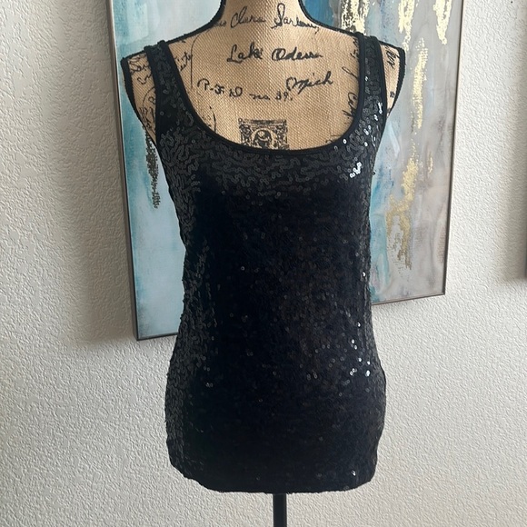 Old Navy Sequence Top. Super cute 
Size L. Stretchy 
Gently Used 
#290A - Picture 1 of 6